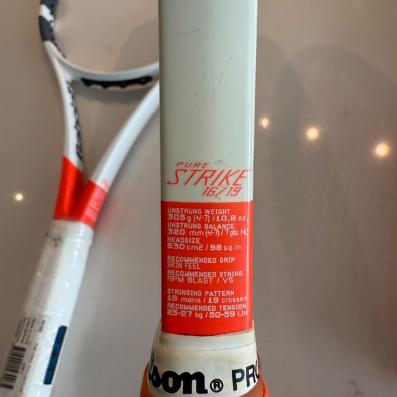 Babolat Purestrike, 16x19, 4-1/4, 4-3/4 - Picture 4 of 6